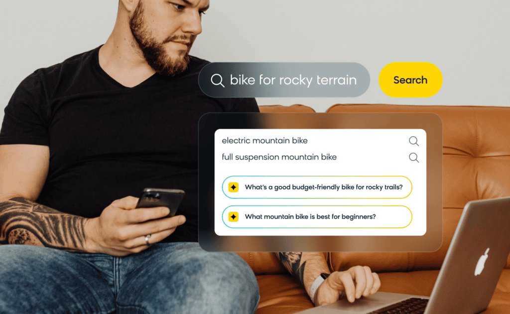 Adding a conversational shopping agent to AI search to understand customer intent